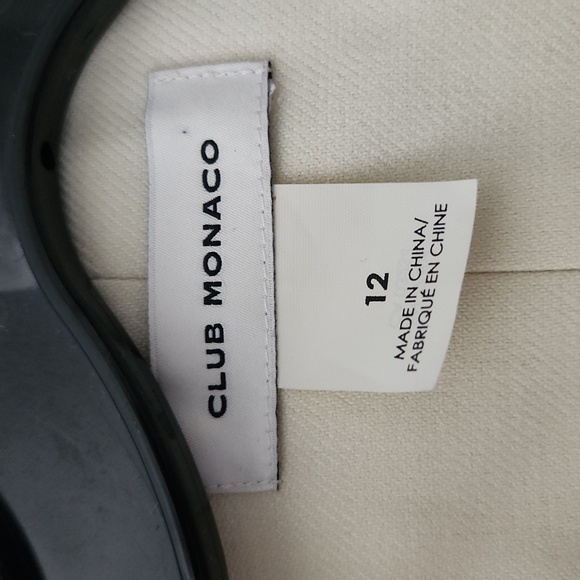 NWOT, Club Monaco Half Belted Cream Sleeveless Midi Shirt Dress Size 12 - Picture 3 of 13